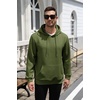 image:imageCOOFANDY Mens Hoodie Pullover Casual Hooded Sweatshirt Kangaroo PocketArmy Green