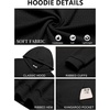 image:imageCOOFANDY Mens Hoodie Pullover Casual Hooded Sweatshirt Kangaroo PocketBlack