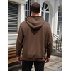 image:imageCOOFANDY Mens Hoodie Pullover Casual Hooded Sweatshirt Kangaroo PocketBrown