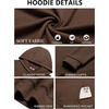image:imageCOOFANDY Mens Hoodie Pullover Casual Hooded Sweatshirt Kangaroo PocketBrown