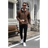 image:imageCOOFANDY Mens Hoodie Pullover Casual Hooded Sweatshirt Kangaroo PocketBrown