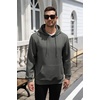 image:imageCOOFANDY Mens Hoodie Pullover Casual Hooded Sweatshirt Kangaroo PocketDark Gray
