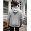 image:imageCOOFANDY Mens Hoodie Pullover Casual Hooded Sweatshirt Kangaroo PocketLight Gray