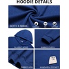 image:imageCOOFANDY Mens Hoodie Pullover Casual Hooded Sweatshirt Kangaroo PocketRoyal Blue