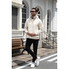 image:imageCOOFANDY Mens Hoodie Pullover Casual Hooded Sweatshirt Kangaroo PocketWhite