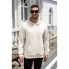 image:imageCOOFANDY Mens Hoodie Pullover Casual Hooded Sweatshirt Kangaroo PocketWhite