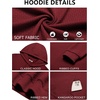 image:imageCOOFANDY Mens Hoodie Pullover Casual Hooded Sweatshirt Kangaroo PocketWine Red