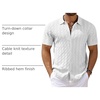 image:imageCOOFANDY Mens Knit Short Sleeve Shirts Button Down Summer Polo ShirtWhite