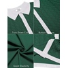 image:imageCOOFANDY Mens Knit Short Sleeve Shirts Button Down Summer Polo ShirtWhitegreen