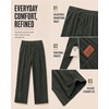 image:imageCOOFANDY Mens Lightweight Corduroy Pants Relaxed Drawstring SweatpantsArmy Green