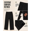 image:imageCOOFANDY Mens Lightweight Corduroy Pants Relaxed Drawstring SweatpantsBlack