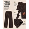 image:imageCOOFANDY Mens Lightweight Corduroy Pants Relaxed Drawstring SweatpantsCoffee