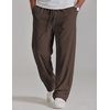 image:imageCOOFANDY Mens Lightweight Corduroy Pants Relaxed Drawstring SweatpantsCoffee