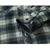image:imageCOOFANDY Mens Lightweight Flannel Long Sleeve Casual Work Plaid ShirtsPlaidgreen  Navy  Beige