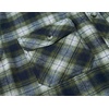 image:imageCOOFANDY Mens Lightweight Flannel Long Sleeve Casual Work Plaid ShirtsPlaidgreen  Navy  Beige