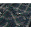 image:imageCOOFANDY Mens Lightweight Flannel Long Sleeve Casual Work Plaid ShirtsPlaidnavy  Green  Brown