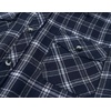 image:imageCOOFANDY Mens Lightweight Flannel Long Sleeve Casual Work Plaid ShirtsPlaidnavy Blue  White