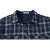image:imageCOOFANDY Mens Lightweight Flannel Long Sleeve Casual Work Plaid ShirtsPlaidnavy Blue  White