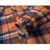 image:imageCOOFANDY Mens Lightweight Flannel Long Sleeve Casual Work Plaid ShirtsPlaidorange