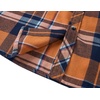 image:imageCOOFANDY Mens Lightweight Flannel Long Sleeve Casual Work Plaid ShirtsPlaidorange