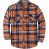 image:imageCOOFANDY Mens Lightweight Flannel Long Sleeve Casual Work Plaid ShirtsPlaidorange