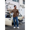 image:imageCOOFANDY Mens Long Sleeve Shirts Crew Neck Cotton TShirt Casual ShirtsBrown