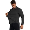 image:imageCOOFANDY Mens Muscle Fit Dress Shirts Casual Button Down Long SleeveBlack