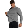 image:imageCOOFANDY Mens Muscle Fit Dress Shirts Casual Button Down Long SleeveDark Grey