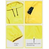 image:imageCOOFANDY Mens Packable Rain Jacket Lightweight Waterproof Raincoat with Hood Outdoor Rain Gear Travel Hiking CyclingYellow