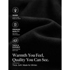 image:imageCOOFANDY Mens Pea Coat Slim Fit Winter Overcoat Mid Length Trench CoatBlack