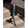 image:imageCOOFANDY Mens Pea Coat Slim Fit Winter Overcoat Mid Length Trench CoatBlack