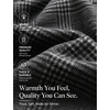 image:imageCOOFANDY Mens Pea Coat Slim Fit Winter Overcoat Mid Length Trench CoatBlackwhite Plaid