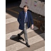 image:imageCOOFANDY Mens Pea Coat Slim Fit Winter Overcoat Mid Length Trench CoatNavy Blue