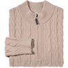 image:imageCOOFANDY Mens Quarter Zip Pullover Cable Knit Dress SweaterBeige