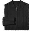image:imageCOOFANDY Mens Quarter Zip Pullover Cable Knit Dress SweaterBlack