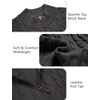 image:imageCOOFANDY Mens Quarter Zip Pullover Cable Knit Dress SweaterDark Grey