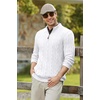 image:imageCOOFANDY Mens Quarter Zip Pullover Cable Knit Mock Neck Dress SweaterWhite