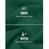 image:imageCOOFANDY Mens Quarter Zip Pullover Casual Cotton FleeceLined SweatshirtGreen