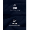 image:imageCOOFANDY Mens Quarter Zip Pullover Casual Cotton FleeceLined SweatshirtNavy Blue