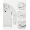 image:imageCOOFANDY Mens Quarter Zip Pullover Casual Cotton FleeceLined SweatshirtWhite