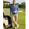 image:imageCOOFANDY Mens Quarter Zip Pullover Fleece Lightweight Mock Neck SweatshirtBlue