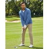 image:imageCOOFANDY Mens Quarter Zip Pullover Fleece Lightweight Mock Neck SweatshirtLight Blue