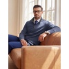 image:imageCOOFANDY Mens Quarter Zip Pullover Fleece Lightweight Mock Neck SweatshirtNavy Blue