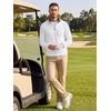 image:imageCOOFANDY Mens Quarter Zip Pullover Fleece Lightweight Mock Neck SweatshirtWhite