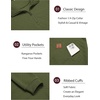 image:imageCOOFANDY Mens Quarter Zip Pullover Long Sleeve Sweatshirt Kangaroo PocketArmy Green
