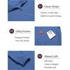 image:imageCOOFANDY Mens Quarter Zip Pullover Long Sleeve Sweatshirt Kangaroo PocketDark Blue