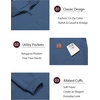 image:imageCOOFANDY Mens Quarter Zip Pullover Long Sleeve Sweatshirt Kangaroo PocketSlate Blue