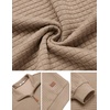 image:imageCOOFANDY Mens Quarter Zip Pullover Sweatshirts 14 Zip Long Sleeve SweaterDark Khaki