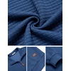 image:imageCOOFANDY Mens Quarter Zip Pullover Sweatshirts 14 Zip Long Sleeve SweaterDenim Blue