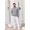 image:imageCOOFANDY Mens Quarter Zip Pullover Sweatshirts 14 Zip Long Sleeve SweaterLight Grey